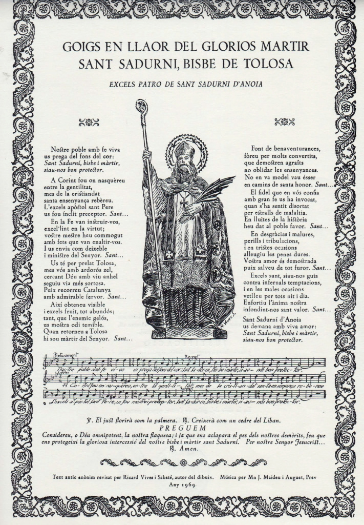 Goigs a Sant Sadurní