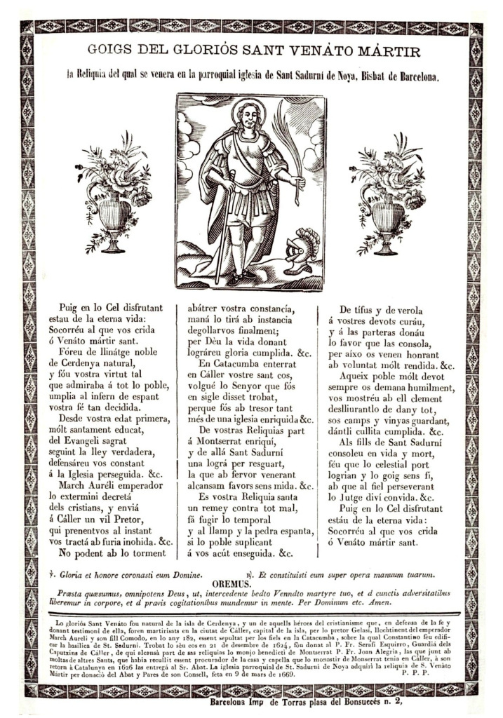 Goigs del gloriós Sant Venat Màrtir