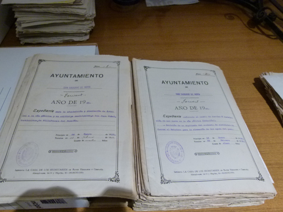 Documents de l'arxiu municipal de Sant Sadurní d'Anoia