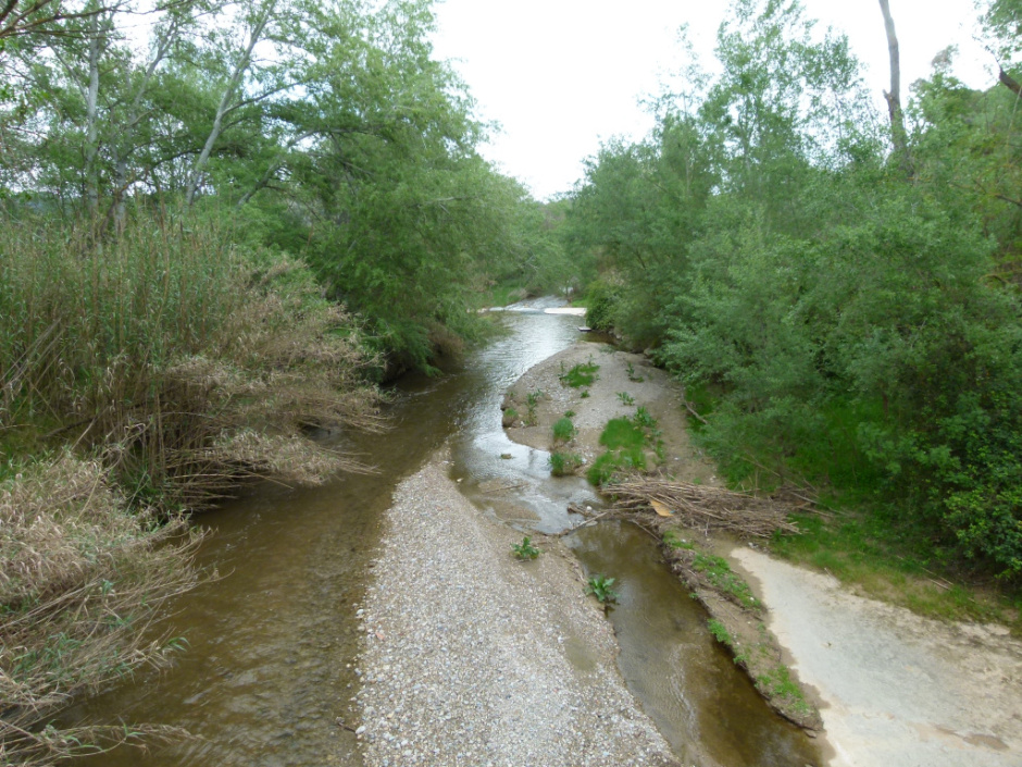 Riu Anoia. Pont de la carretera d'Espiells
