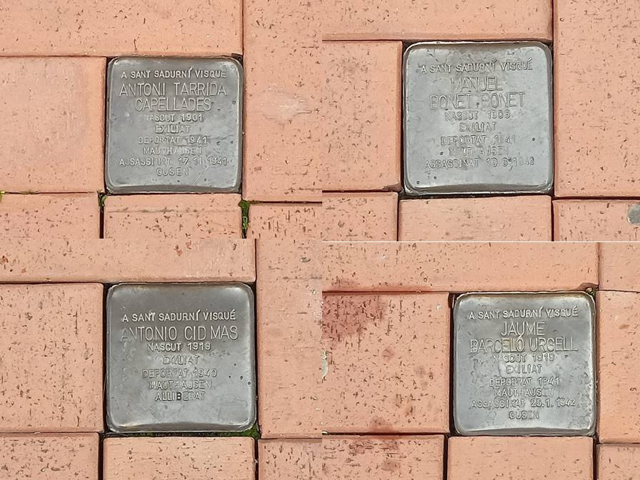 Llambordes stolpersteine Sant Sadurní d'Anoia