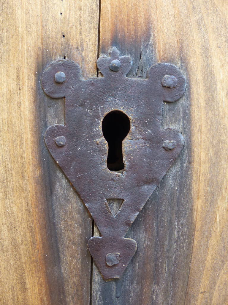 Detall de l'escut de pany. 