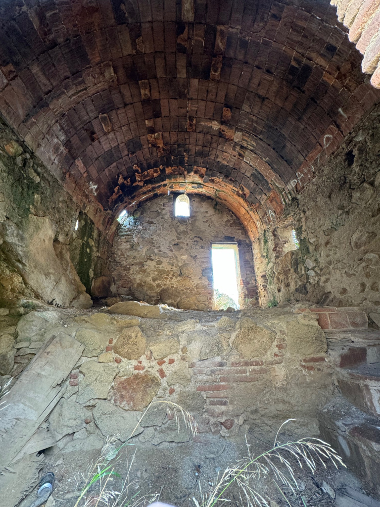 Detall dels dos nivells interiors. 