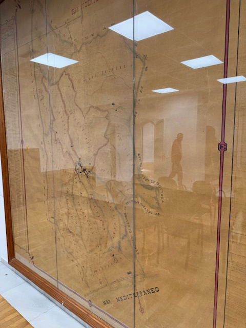 Plànol cadastral que es pot veure a l'Ajuntament de Sant Vicenç de Montalt. 