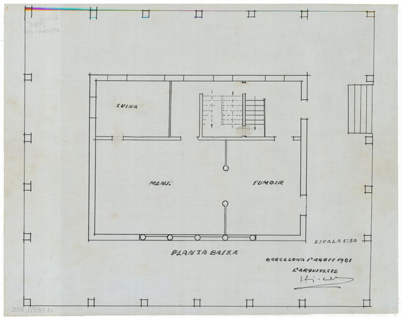 Arxiu Nacional de Catalunya: Casa Pich, a Sant Vicenç de Montalt. [ANC1-737-T-208]. Fons Josep Puig i Cadafalch