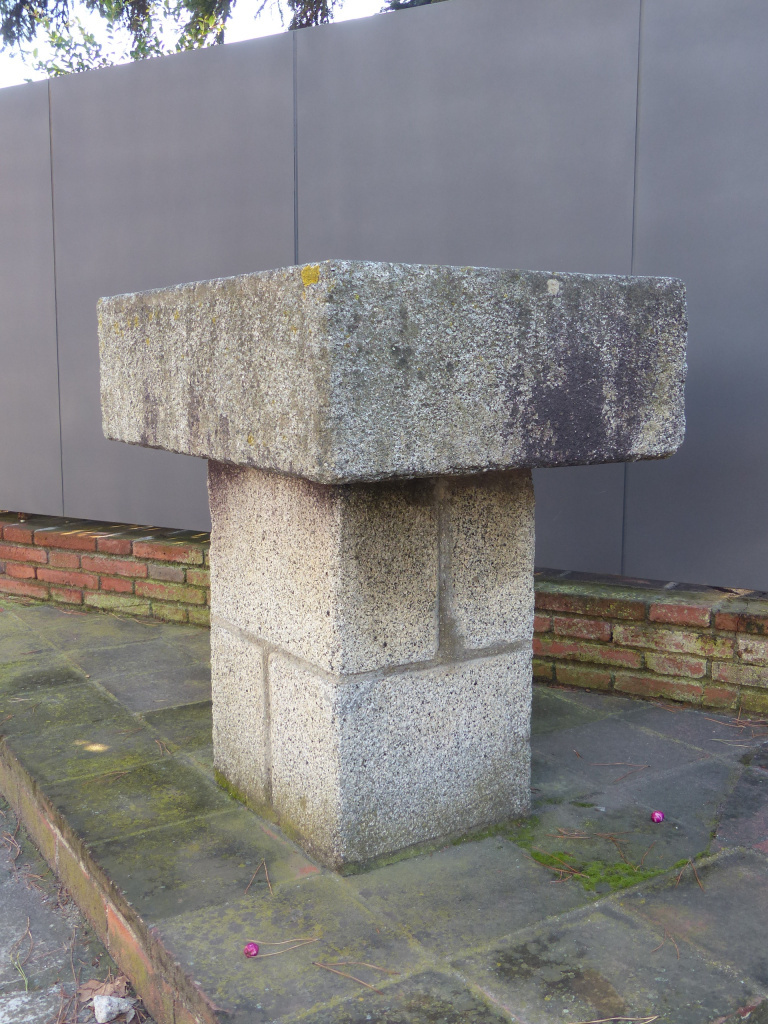 Detall de la taula o altar. 