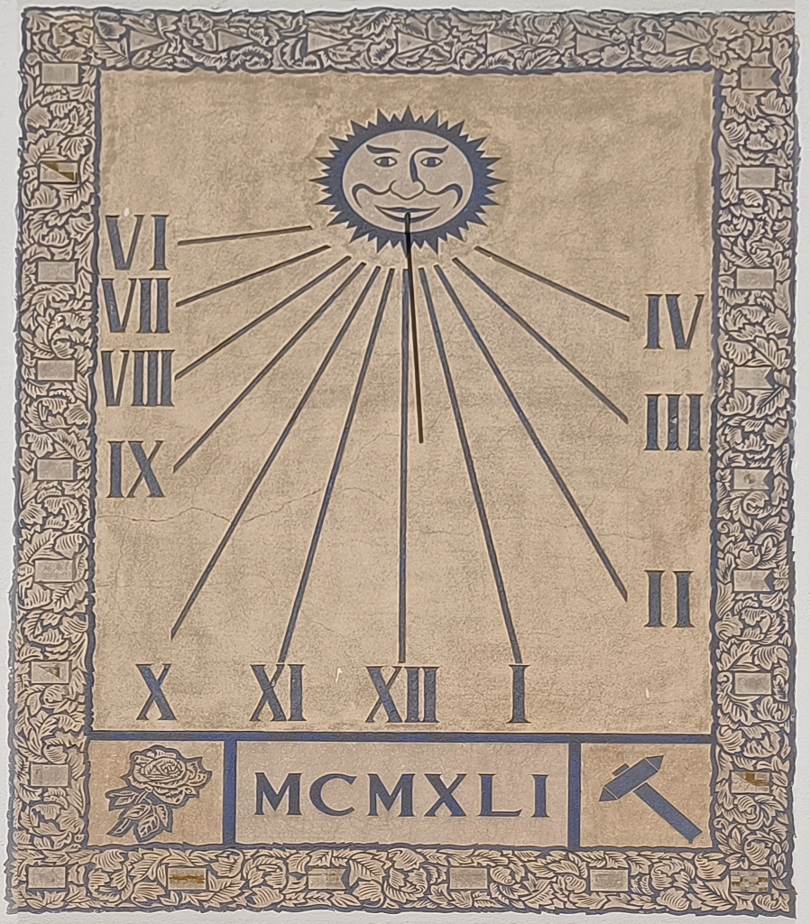 Rellotge de sol. Vista frontal. 