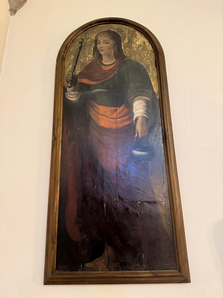 Portella on es representa Santa Marta.