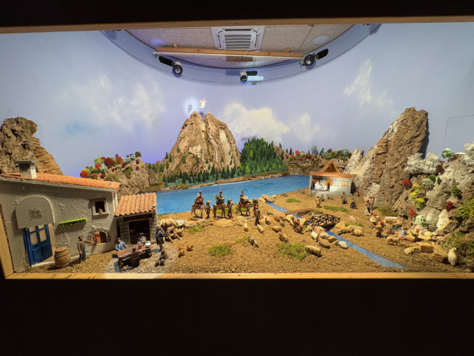 Pessebre exposat durant les festes de Nadal de 2024.