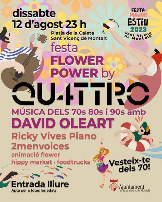 Cartell de l'any 2023. Ajuntament de Sant Vicenç de Montalt.