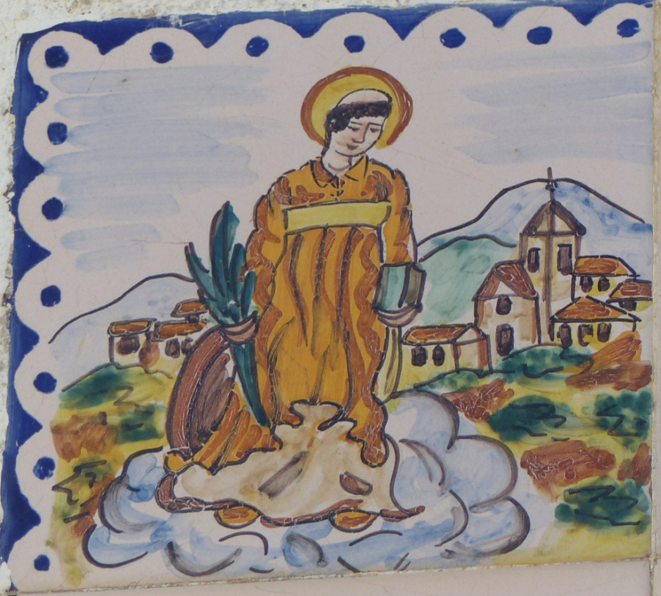 Detall en contraposició a l'anterior imatge d'una reproducció moderna. 