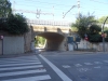 Pont dels Ferrocarrils de la Generalitat sobre el carrer Martorell.